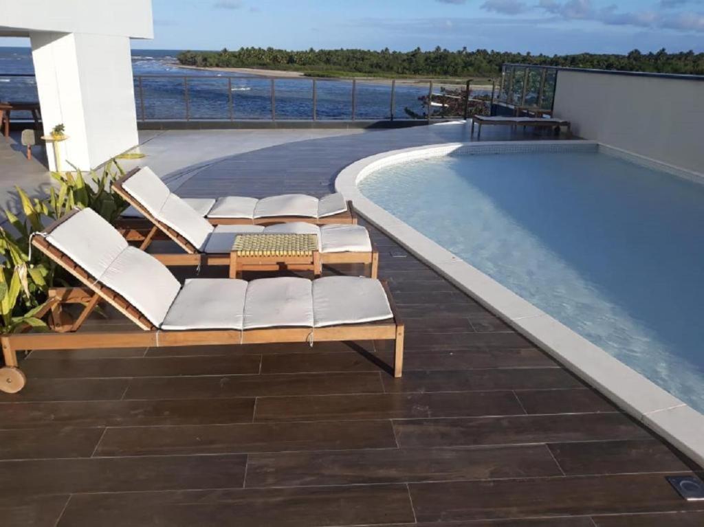 Апартаменты Flat Beira Mar Barra De Jangada Andar Alto Jaboatao Ресифи Экстерьер фото